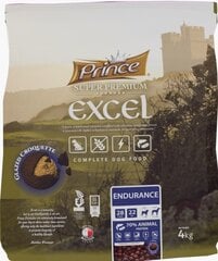 Prince Excel Endurance aktyviems suaugusiems šunims, 4kg kaina ir informacija | Sausas maistas šunims | pigu.lt
