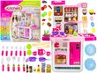 Žaislinė virtuvėlė su maistu ir virtuvės reikmenimis bei priedais, rožinė kaina ir informacija | Žaislai mergaitėms | pigu.lt