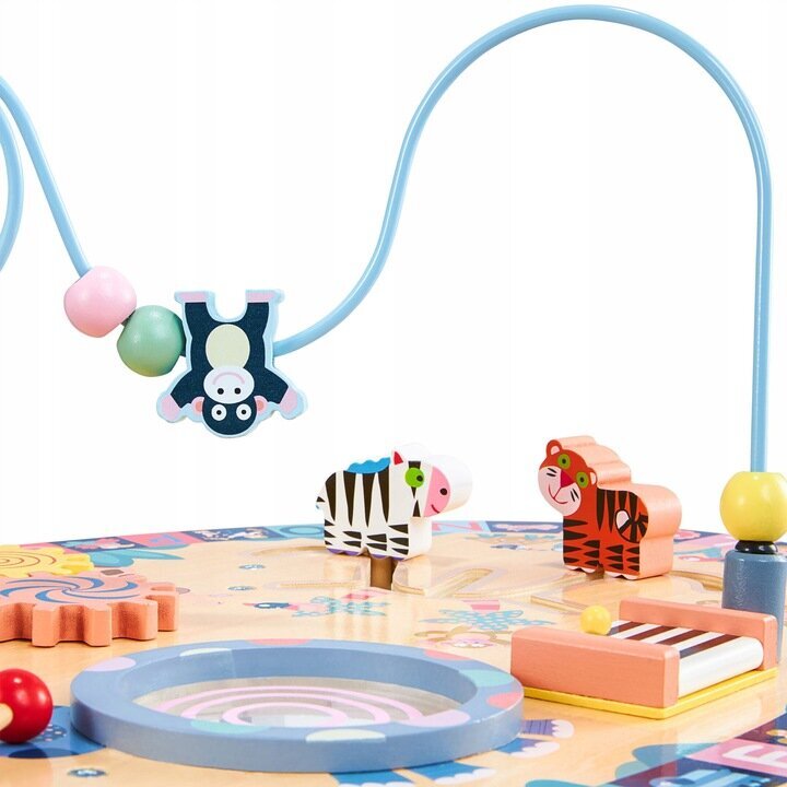 Medinis mokomasis stalas 7in1 Kruzzel kaina ir informacija | Lavinamieji žaislai | pigu.lt