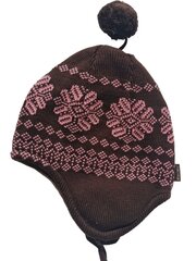Kepurė mergaitėms Maximo, ruda цена и информация | Шапки, перчатки, шарфы для девочек | pigu.lt