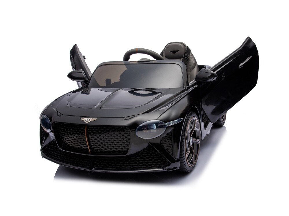 Vienvietis elektromobilis vaikams Bentley Bacalar 12v, juodas цена и информация | Elektromobiliai vaikams | pigu.lt