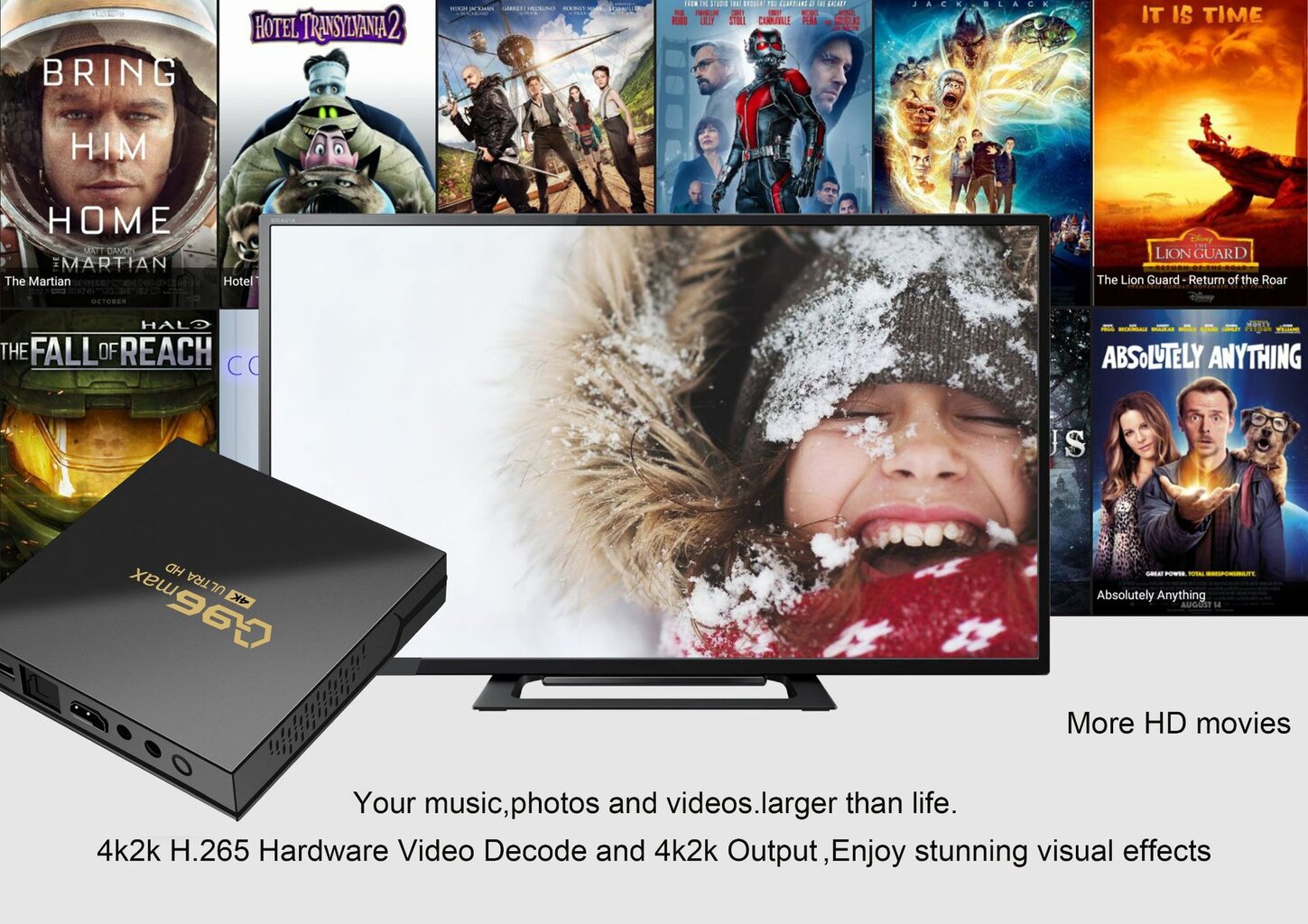 Q96 Max kaina ir informacija | TV imtuvai (priedėliai) | pigu.lt