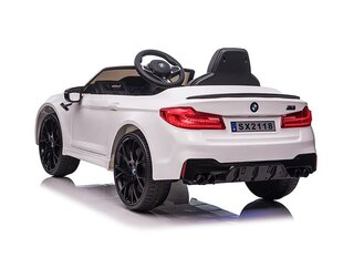 Детский одноместный электромобиль BMW M5, белый цена и информация | Электромобили для детей | pigu.lt