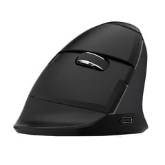 Delux Беспроводная вертикальная мышь Delux M618Mini BT4.0 + 2.4Ghz 4000DPI RGB (синяя) цена и информация | Мыши | pigu.lt