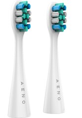 Aeno Tooth heads 2pcs in set white kaina ir informacija | Elektrinių dantų šepetėlių antgaliai | pigu.lt