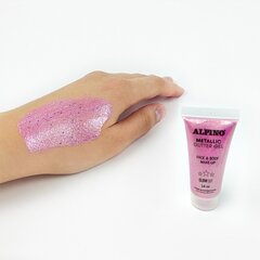 Gelis grimui vaikams Alpino Metallic Pink, 14 ml kaina ir informacija | Kosmetika vaikams ir mamoms | pigu.lt