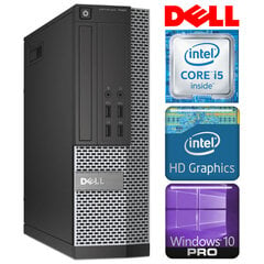 DELL 7020 SFF i5-4570 4GB 1TB DVD WIN10PRO/W7P цена и информация | Стационарные компьютеры | pigu.lt