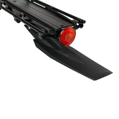 Galinė dviračio bagažinė Bonin Alu 25,0-31,8 mm, juoda kaina ir informacija | Dviračių bagažinės | pigu.lt