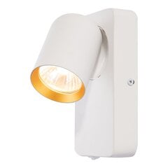 настенный светильник - andy, 1xgu10, белый + золото цена и информация | Настенные светильники | pigu.lt