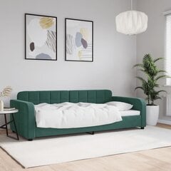 Sofa-lova vidaXL, 90x200 cm, žalia цена и информация | Кровати | pigu.lt