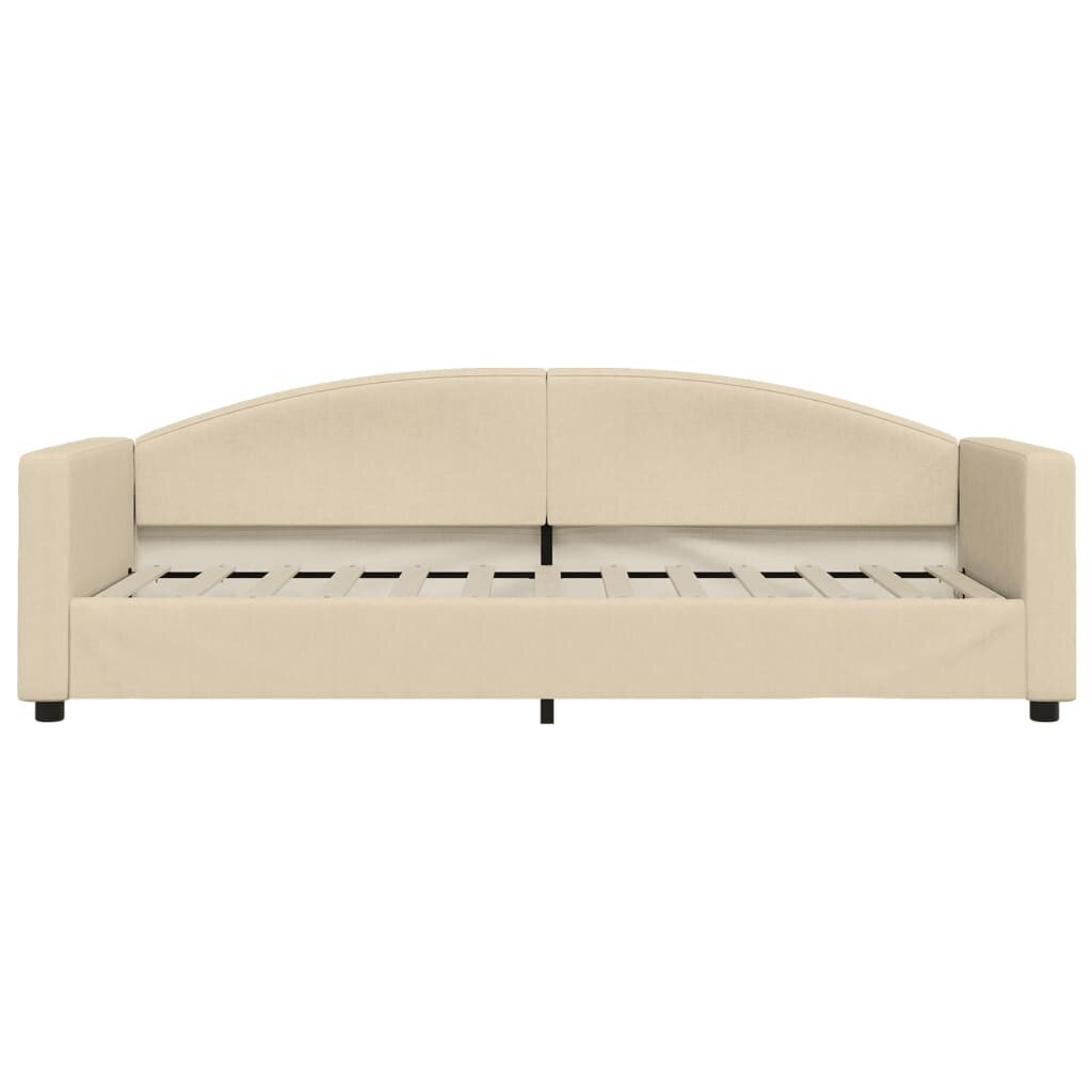 Sofa-lova vidaXL, 80x200 cm, smėlio spalvos kaina ir informacija | Lovos | pigu.lt