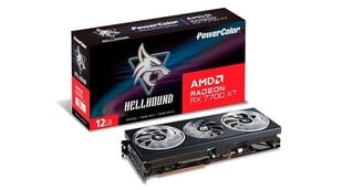 PowerColor Hellhound AMD Radeon RX 7700 XT (RX 7700 XT 12G-L/OC). цена и информация | Видеокарты (GPU) | pigu.lt