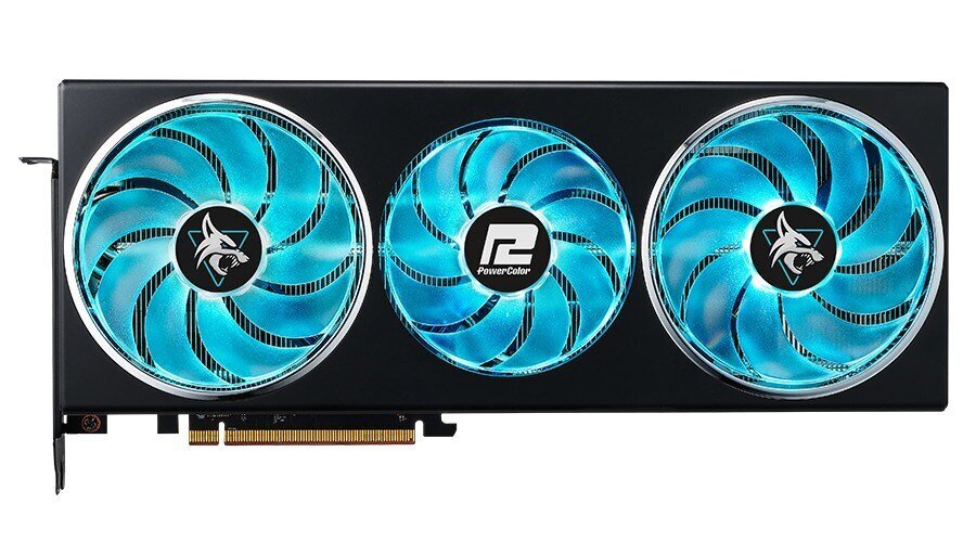 PowerColor Hellhound AMD Radeon RX 7700 XT (RX 7700 XT 12G-L/OC) kaina ir informacija | Vaizdo plokštės (GPU) | pigu.lt