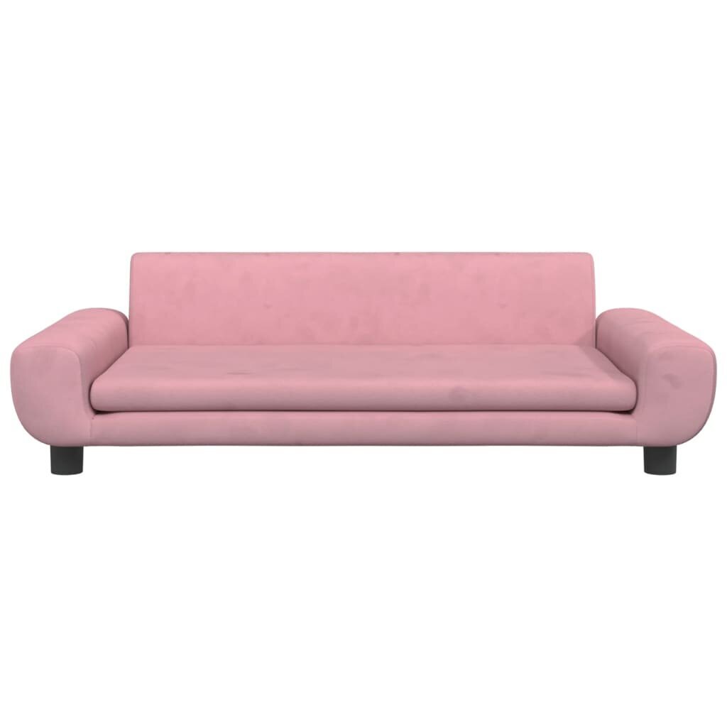 Vaikiška sofa vidaXL, rožinė kaina ir informacija | Vaikiški sėdmaišiai, foteliai, pufai | pigu.lt