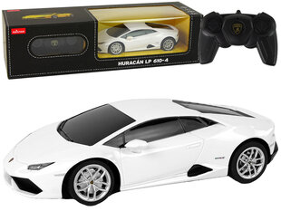 Nuotoliniu būdu valdomas automobilis Lamborghini Huracan, baltas kaina ir informacija | Žaislai berniukams | pigu.lt