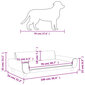 Aksomo lova šunims vidaXL, 100x54x33 cm, rožinė kaina ir informacija | Guoliai, pagalvėlės | pigu.lt
