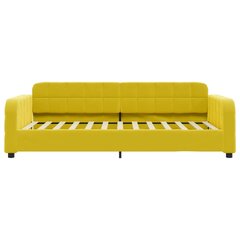 Sofa-lova vidaXL, 100x200 cm, geltona цена и информация | Кровати | pigu.lt