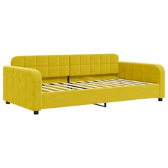 Sofa-lova vidaXL, 100x200 cm, geltona kaina ir informacija | Lovos | pigu.lt