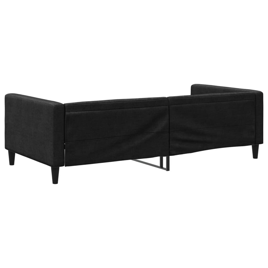 Sofa-lova vidaXL, 100x200 cm, juoda kaina ir informacija | Lovos | pigu.lt