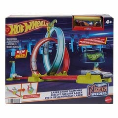 Mašinėlių trasa Hot Wheels Neon Speeders Lightning Loop kaina ir informacija | Žaislai berniukams | pigu.lt