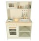 Medinė vaikiška virtuvėlė su priedais, 58x28x91cm kaina ir informacija | Žaislai mergaitėms | pigu.lt