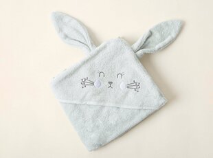 Vaikiškas rankšluostis su gobtuvu Bunny, 75x75 cm kaina ir informacija | Rankšluosčiai | pigu.lt