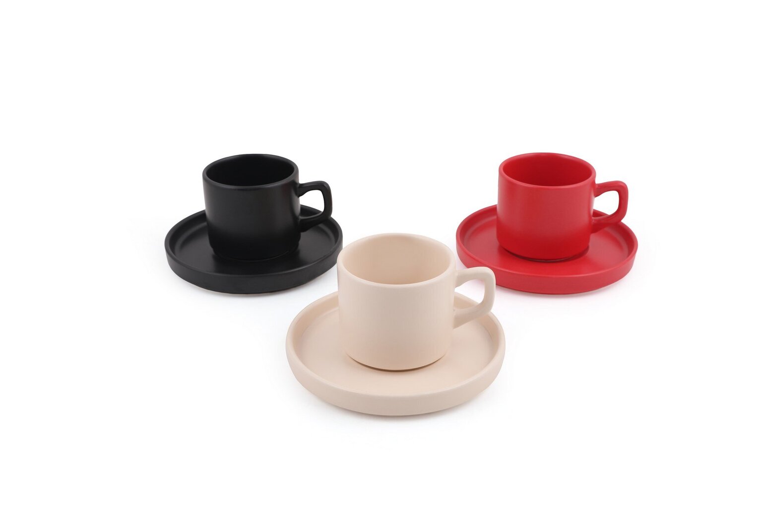 Keramika puodelių ir lėkštučių rinkinys, 12 dalių цена и информация | Taurės, puodeliai, ąsočiai | pigu.lt