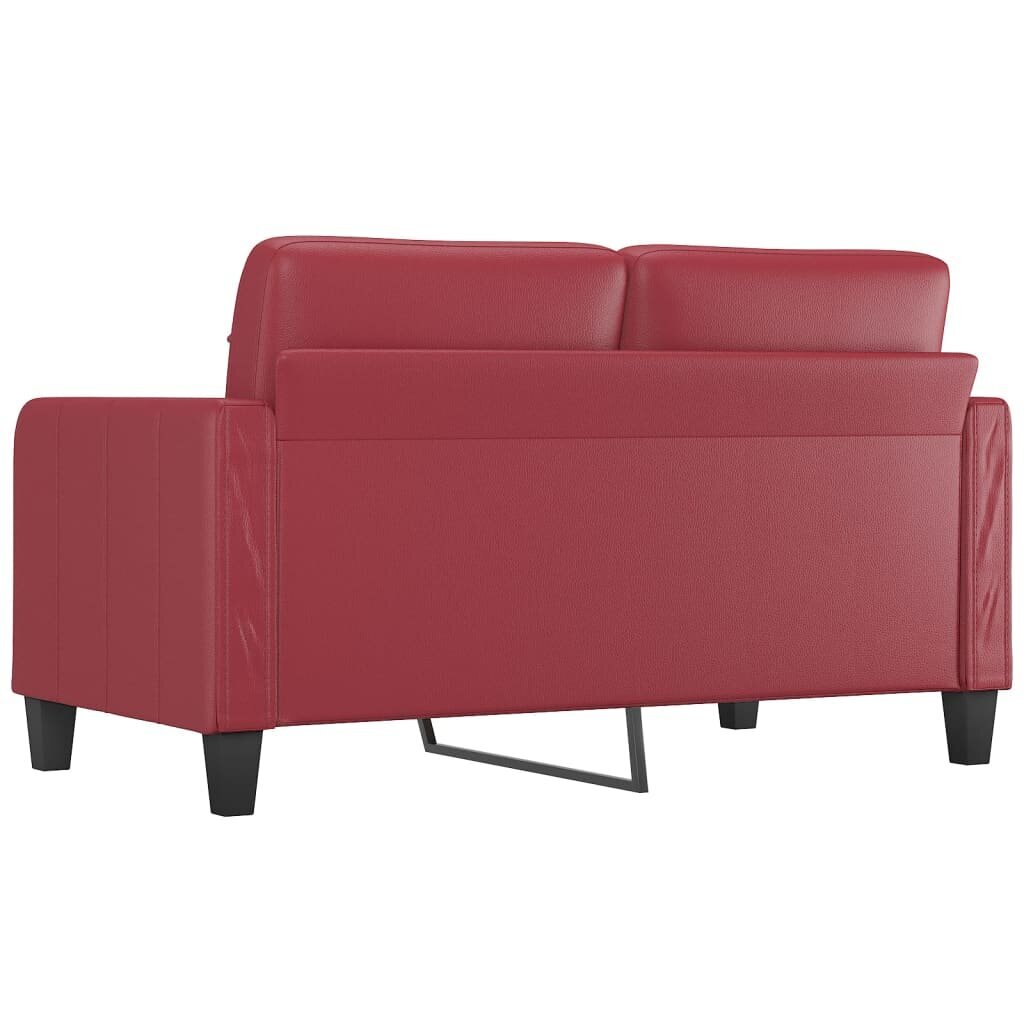 Sofa vidaXL, raudona цена и информация | Sofos | pigu.lt