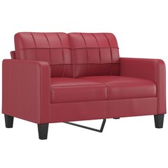 Sofa vidaXL, raudona цена и информация | Диваны | pigu.lt