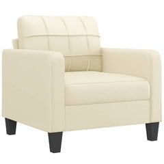 Fotelis vidaXL, smėlio spalvos цена и информация | Кресла в гостиную | pigu.lt