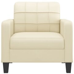 Fotelis vidaXL, smėlio spalvos цена и информация | Кресла в гостиную | pigu.lt