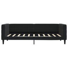 Sofa-lova vidaXL, 90x190 cm, juoda kaina ir informacija | Lovos | pigu.lt