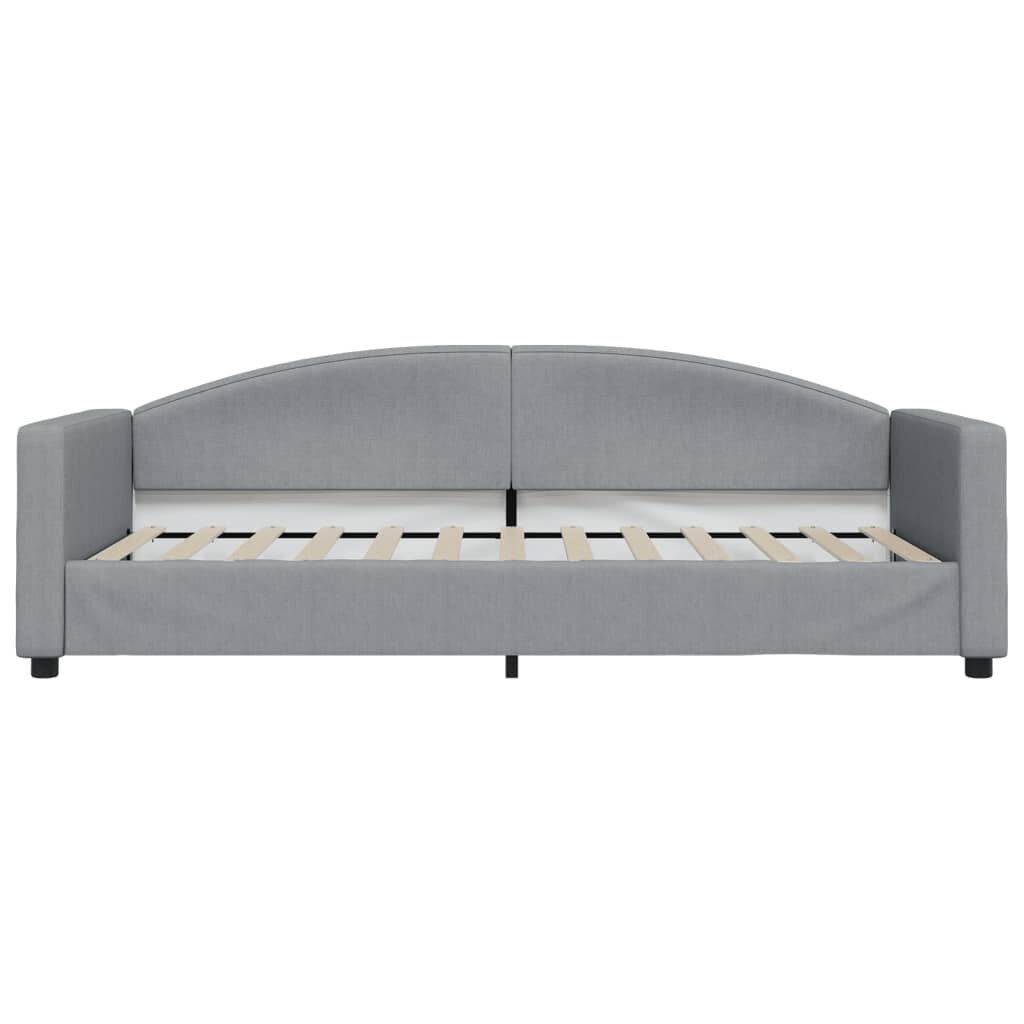 Sofa-lova vidaXL, 90x200 cm, pilka kaina ir informacija | Lovos | pigu.lt