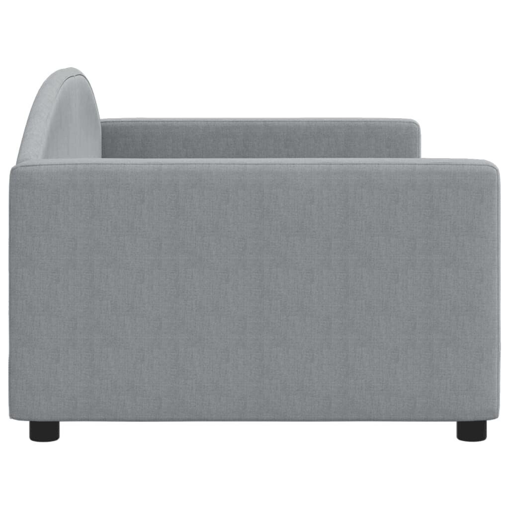 Sofa-lova vidaXL, 90x200 cm, pilka kaina ir informacija | Lovos | pigu.lt