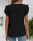 Marškinėliai moterims Fcsonu, juodi kaina ir informacija | Palaidinės, marškiniai moterims | pigu.lt