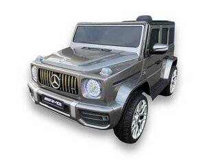 Детский электромобиль Mercedes G63 12v с музыкальным модулем, серый цена и информация | Электромобили для детей | pigu.lt