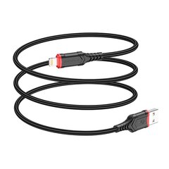 Borofone Cable BX99 Method - USB to Lightning - 2,4A 1 metre black цена и информация | Кабели для телефонов | pigu.lt