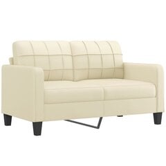 Sofa vidaXL, smėlio spalvos цена и информация | Диваны | pigu.lt