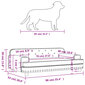 Dirbtinės odos lova šunims VidaXL, 90x53x30 cm kaina ir informacija | Guoliai, pagalvėlės | pigu.lt