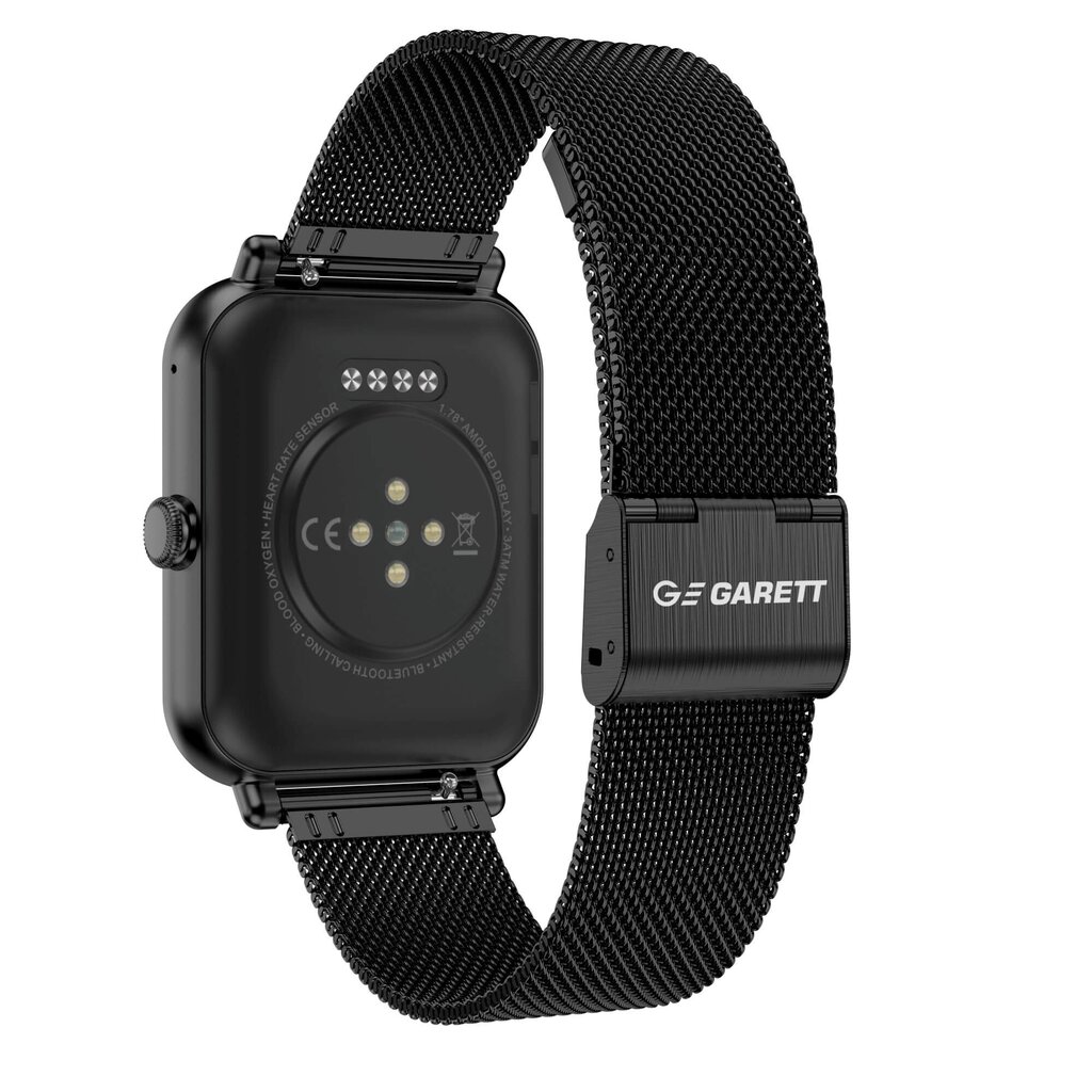 Garett GRC Classic Black Steel kaina ir informacija | Išmanieji laikrodžiai (smartwatch) | pigu.lt