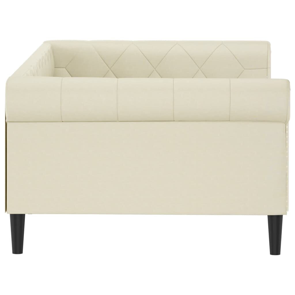 Sofa-lova vidaXL, 100x200 cm, smėlio spalvos цена и информация | Lovos | pigu.lt