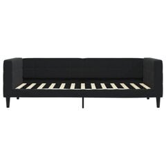 Sofa-lova vidaXL, 90x200 cm, juoda kaina ir informacija | Lovos | pigu.lt