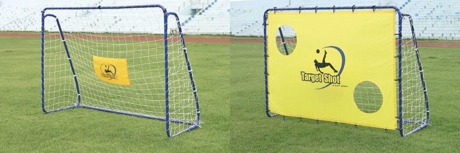 Futbolo vartai su treniruočių siena Spartan Training S2099, 214x153x73cm цена и информация | Futbolo vartai ir tinklai | pigu.lt