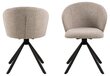 2-jų kėdžių komplektas Actona Pippa, smėlio kaina ir informacija | Virtuvės ir valgomojo kėdės | pigu.lt