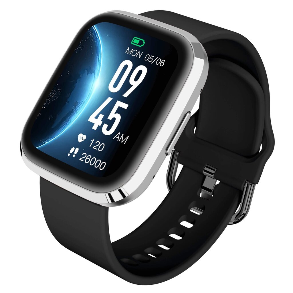 Garett GRC Style Silver/Black kaina ir informacija | Išmanieji laikrodžiai (smartwatch) | pigu.lt