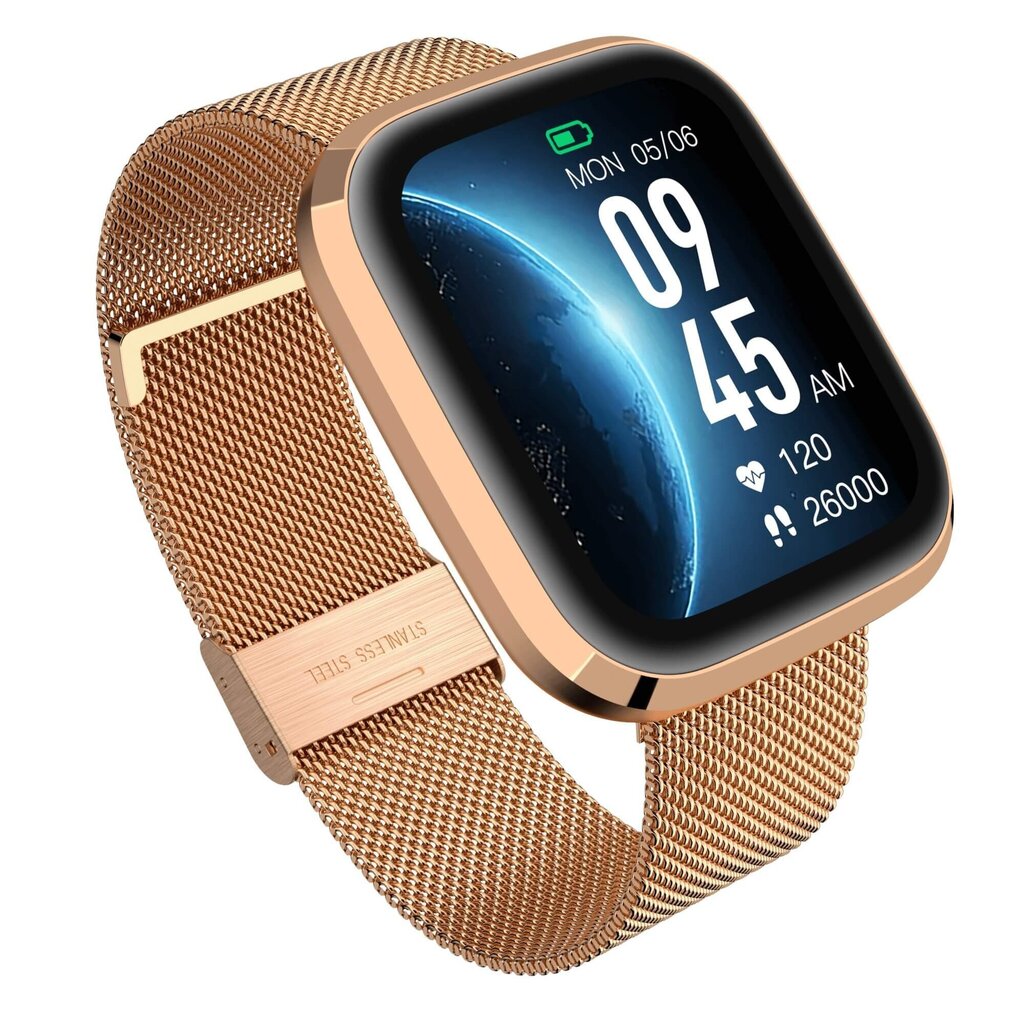 Garett GRC Style Gold Steel kaina ir informacija | Išmanieji laikrodžiai (smartwatch) | pigu.lt