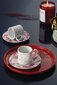 Kutahya Porselen puodelių ir lėkštelių rinkinys, 4 dalių kaina ir informacija | Taurės, puodeliai, ąsočiai | pigu.lt