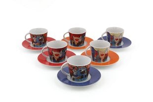 Kutahya Porselen puodelių ir lėkštučių rinkinys, 12 dalių kaina ir informacija | Taurės, puodeliai, ąsočiai | pigu.lt