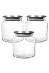 Forsberg stiklianių su dangteliais rinkinys, 3 vnt kaina ir informacija | Konservavimo indai ir  priedai | pigu.lt