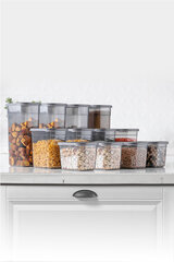 Birių produktų indelių komplektas, 12 vnt. цена и информация | Посуда для хранения еды | pigu.lt